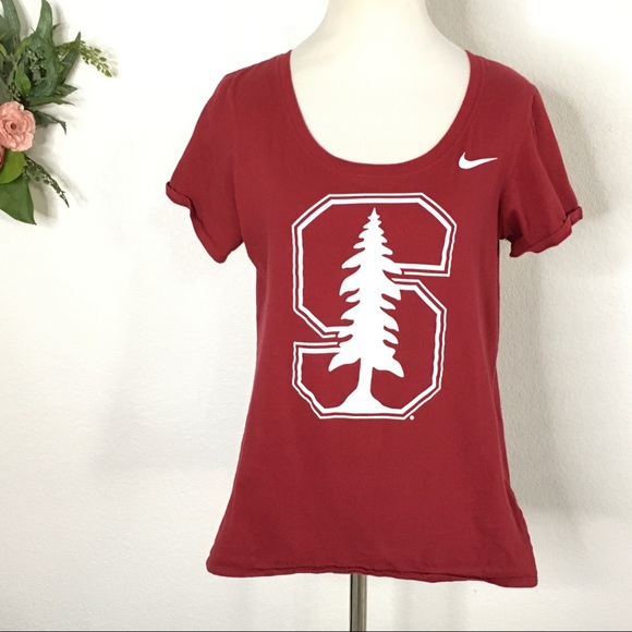 COPY - Stanford University red swoop neck tshirt - Picture 2 of 8